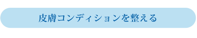 皮膚コンディションを整える